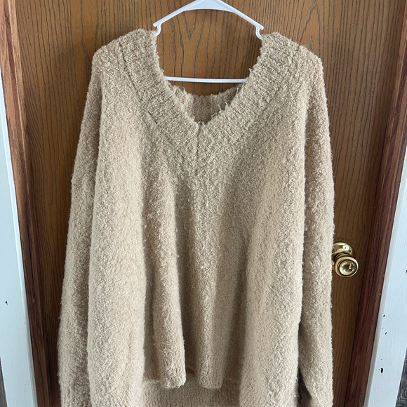 aerie Sweaters - Aerie Soft Beige V-Neck Sweater